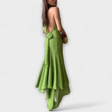 Elodie - Elegantní asymetrické maxi šaty