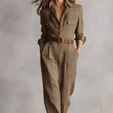 Celia | Mono a Cuadros con Detalles Sofisticados