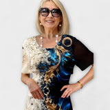 Barbara - Summer Dress with Floral Pattern