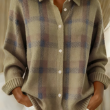 Anna™ | Jemně pletený cardigan s kostkovaným vzorem