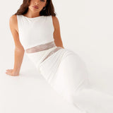 Leni | Maxi šaty s volným střihem, decentními výřezy a šněrováním