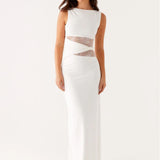 Leni | Maxi šaty s volným střihem, decentními výřezy a šněrováním