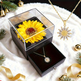 Dárkový box a náhrdelník Slunečnice