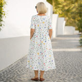Radka – Uvolněné midi šaty s florálním vzorem