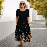 Radka – Uvolněné midi šaty s florálním vzorem