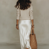 Elena | Abito Satinato Midi
