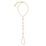 HALO - Pozlacený náramek s prstýnkem (nastavitelný)