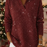 Livia – Vánoční svetr s třpytivým slavnostním detailem