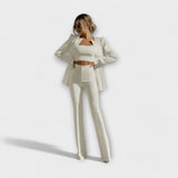 Selina - Stylový 3-dílný set (Sako, Top, Kalhoty)