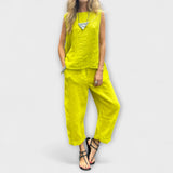 Jennifer - Uvolněný bavlněno-lněný outfit