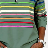 Vídeň | Mikina na zip s duhovými pruhy