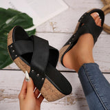 Lucie – Boho klínové sandály